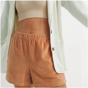 Aerie Velour Real Obsessed High Waisted Short XS Sand Dune Color